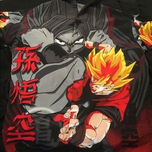 Button down dragon ball z shirt